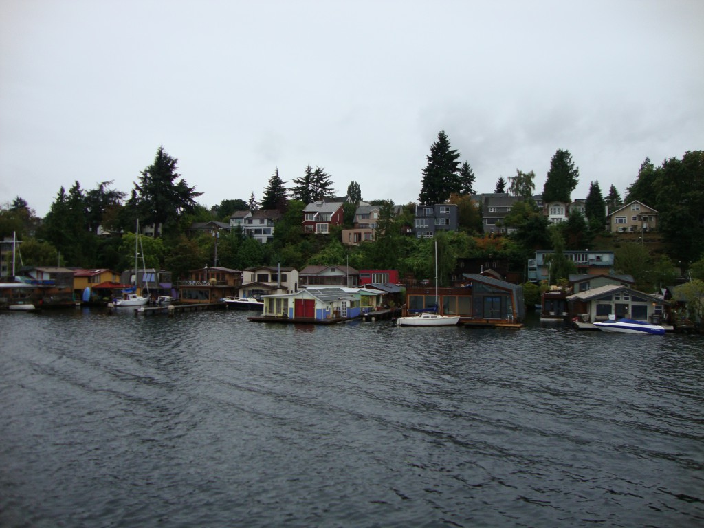 Floating homes at Lake Union