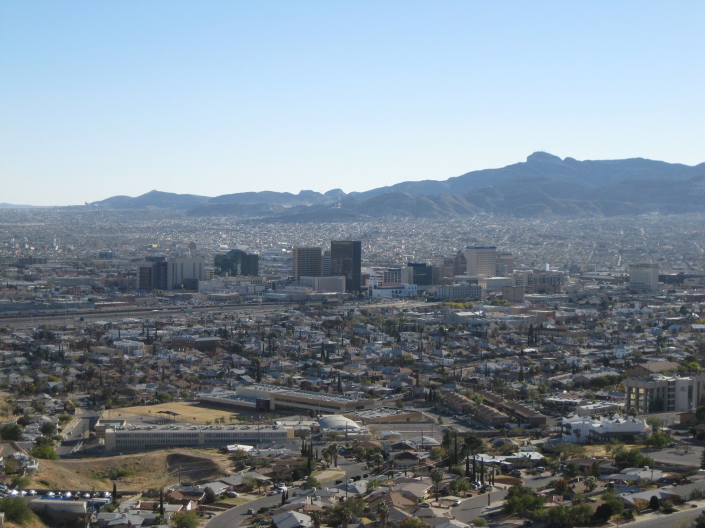 View of the El Paso Skyline from Scenic Drive