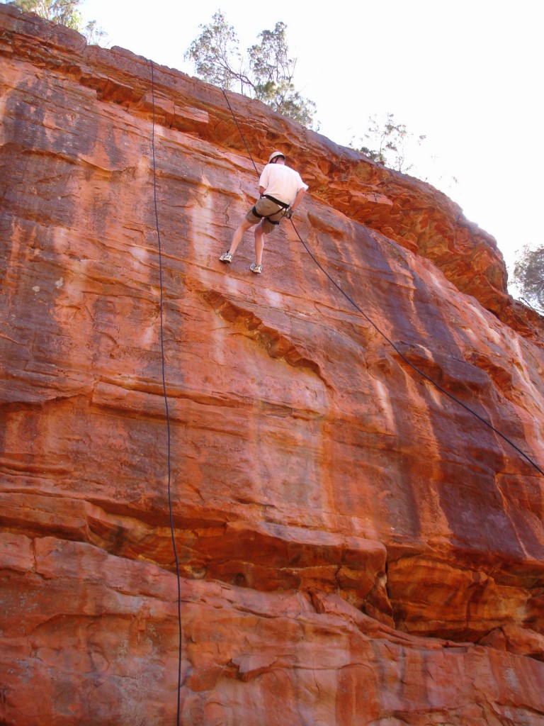 Abseiling in Z-Bend Gorge