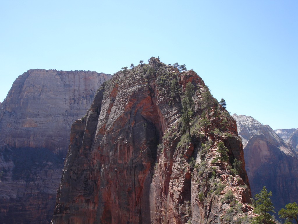 Angels Landing - note the people climbing the rock