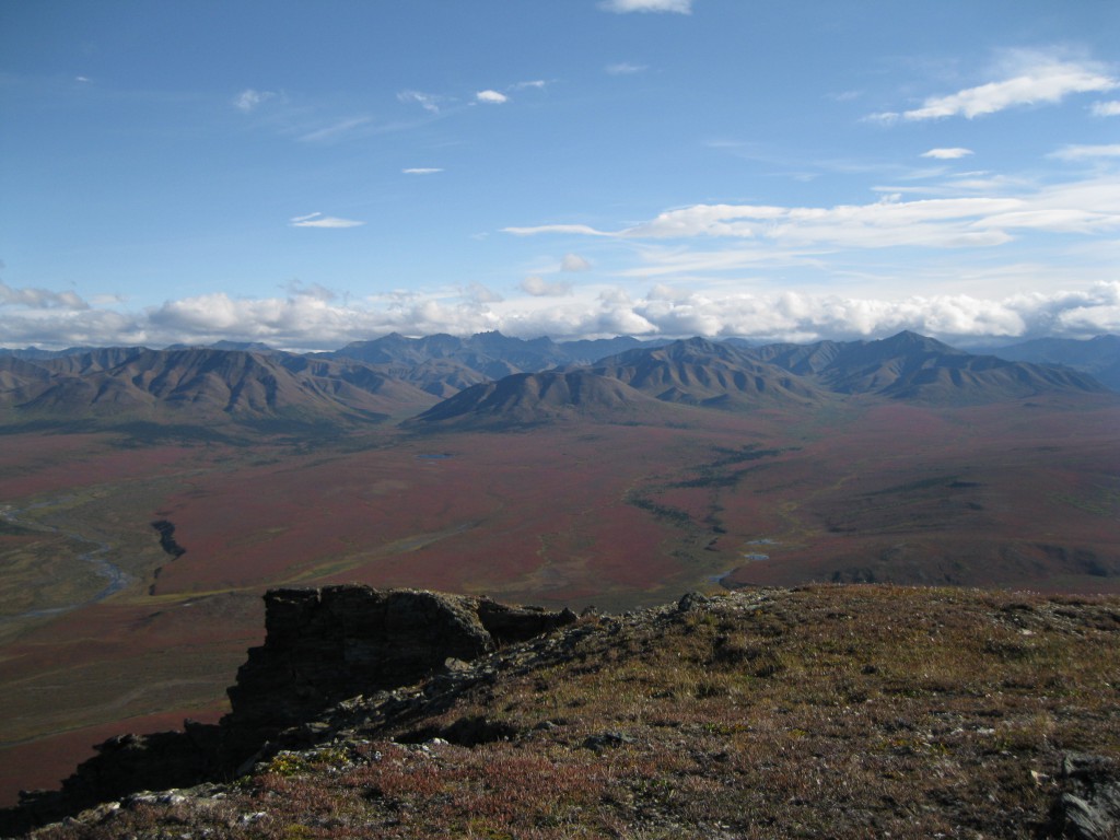 The view of the Alaska Range from Thorofare Ridge