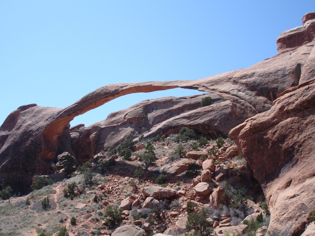 Landscape Arch as seen from the Wall Arch Trail