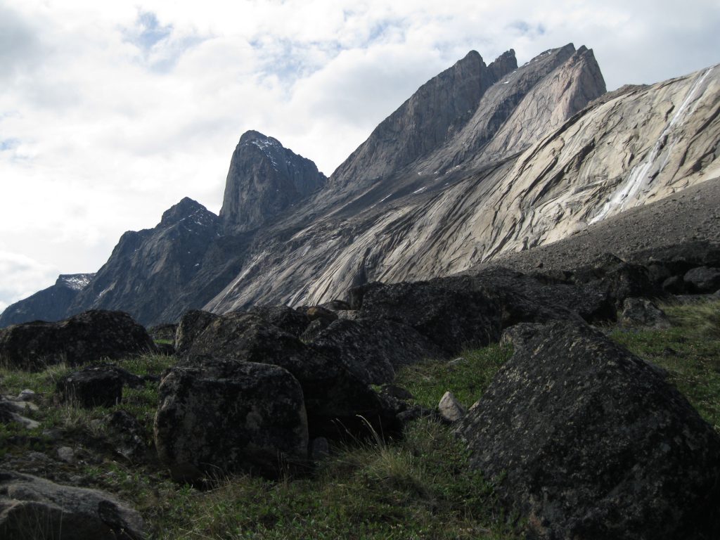 Mount Northumbria fronted by boulders