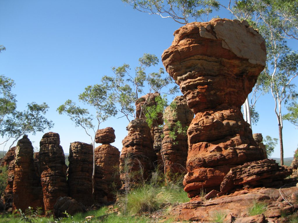 Rock pillars at the Loop Walk in the Southern Lost City